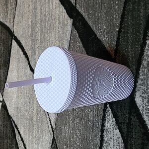 STARBUCKS 2021 MATTE LAVENDER STUDDED 16OZ COLD CUP TUMBLER
